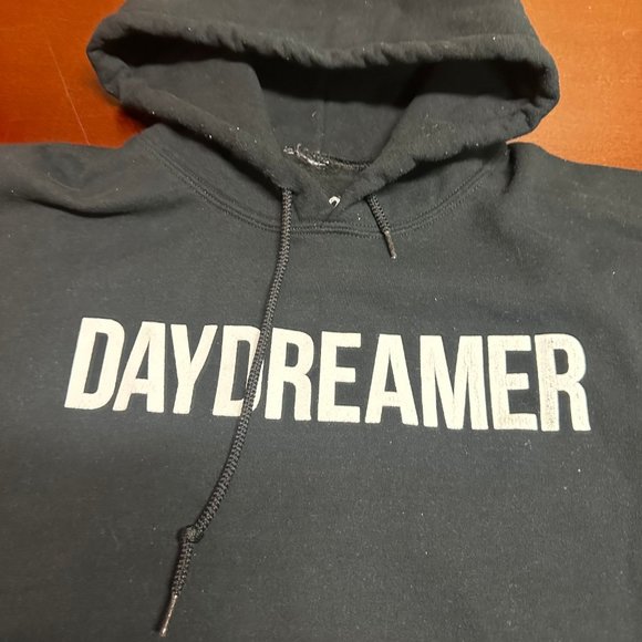 Bowery Mens Black Datdreamer Long Sleeve Pockets Pullover Hoodie Size Large - Picture 2 of 3